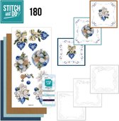Stitch and Do 180 Jeanine's Art Des fleurs de Noël Blue Perfect