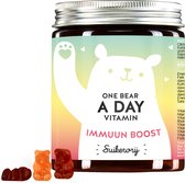 Bears with Benefits Vitamine Gummies voor het immuunsysteem en afweersysteem - 90 stuks voor 3 maanden |Hoog gedoseerde A-Z immuuncomplex met 9 vitamines - suikervrije, veganistische,multivitamine gummiberen | Bears with Benefits - One Bear a Day