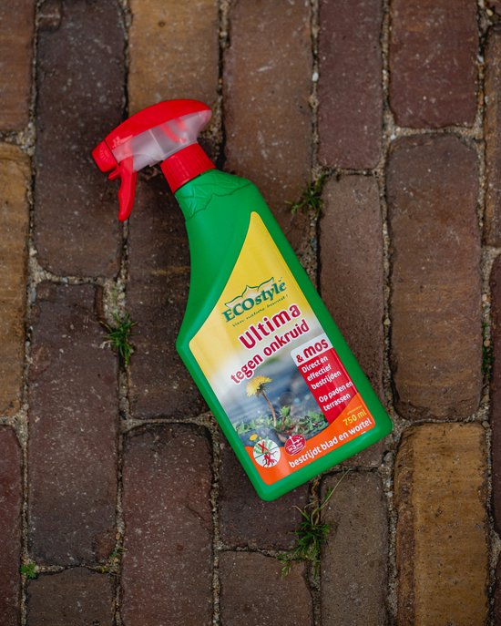 Ecostyle Ultima Onkruid & Mos Spray Onkruidverdelger - Paden & Terrassen - Bestrijdt Blad & Wortel - Onder Bomen & Struiken - Werkt Binnen 3 uur - 750 ML van Merkloos	 — afbeelding 2
