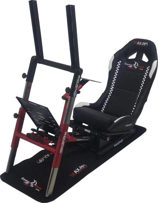 GameSeat Pro Series - F1/Rally/Racestoel - Rood - Geschikt voor racestuur - Gaming stoel - Gaming