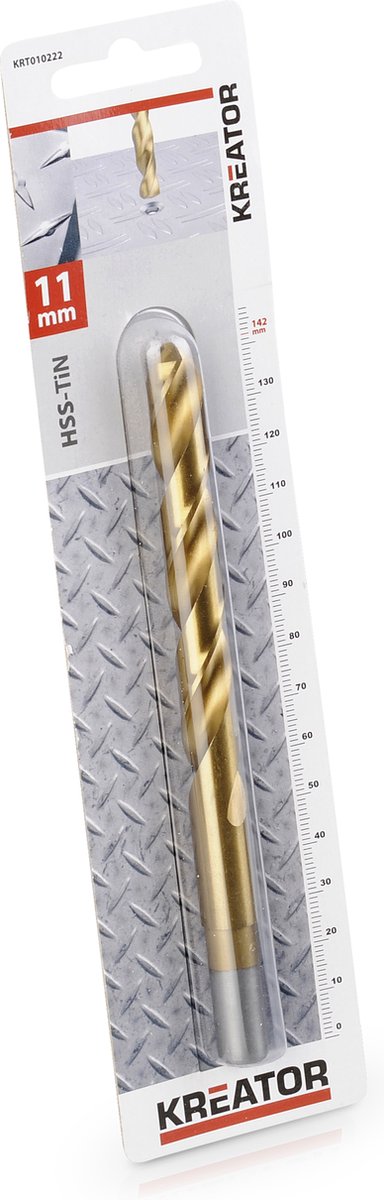 Kreator - KRT010222 - HSS tin metal drills - Ø 11x142mm