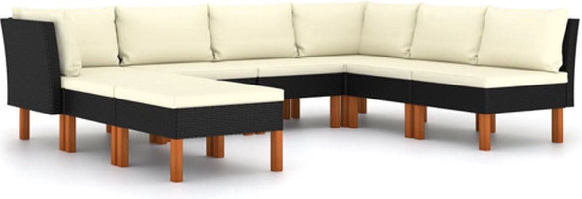 Vidaxl Tuinstoel Zwart Loungestoel