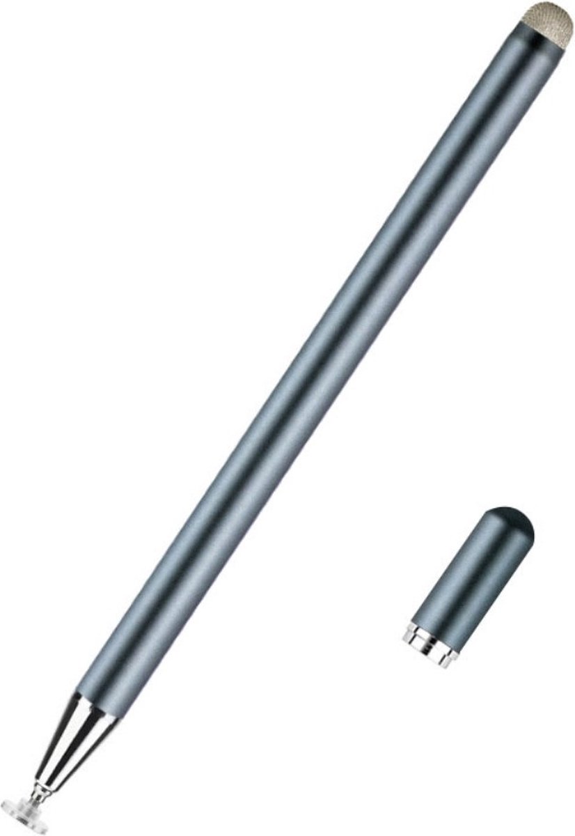 Lunso - 2-in-1 stylus pen - Precisiewerk tot normaal gebruik - Grijs