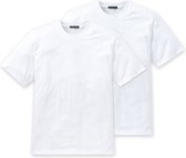 Schiesser Shirts American O-hals 2-pack Heren - Wit - S
