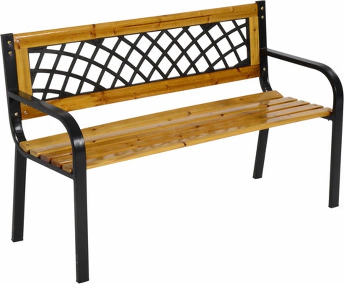 Lesli-Living-Tuinbank-York-118x50x74-cm-metaal-zwart