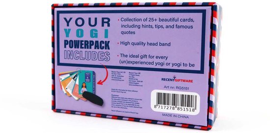 Recent Giftware - How to become a Yogi - beginnend leuk yoga leren - top cadeau - Yoga Powerpack - inclusief hoofdband/yogaband van Recent Giftware — afbeelding 2