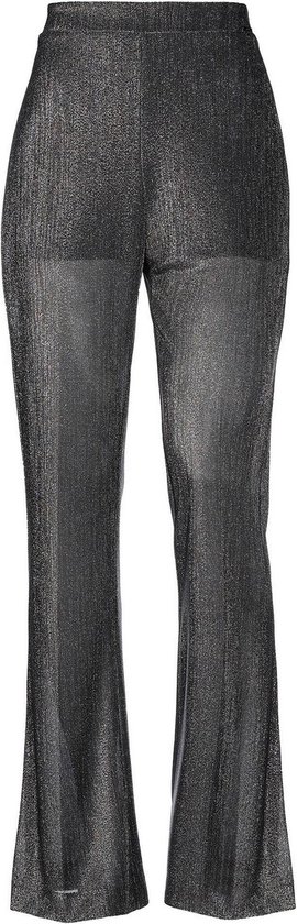 Liu Jo • wijde pantalon in metallic grijs zilver • maat M (IT44)