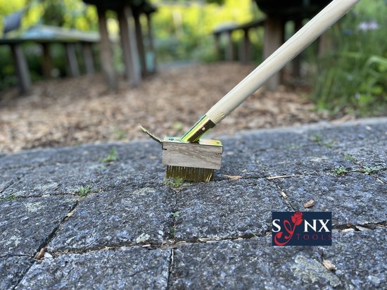 Synx Tools Onkruidborstel Voegenborstels Onkruidkrabber - Onkruidborstel - krabbers / schrapers - Onkruidverwijderaars - Onkruidbestrijding - Voegenkrabbers / Voegenborstel - Met houder en steel 160cm van Synx Tools — afbeelding 3