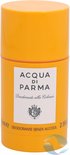 Oranje deostick van Acqua Di Parma met het label 'Deodorante alla Colonia'.