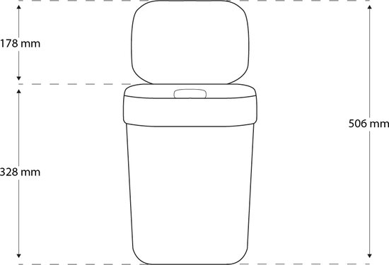 Curver Ready to Collect Prullenbak 10L - Gris Foncé/Gris Clair