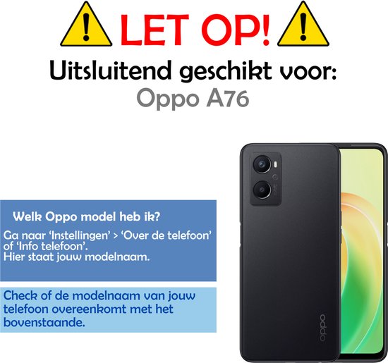Hoesje Geschikt voor OPPO A76 Hoesje Siliconen Case - Hoes Geschikt voor OPPO A76 Hoes Siliconen - Geel