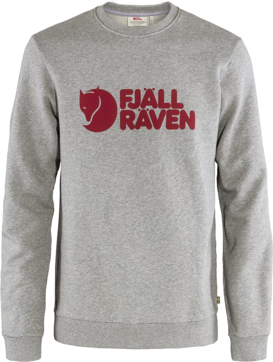 Fjallraven Fjällräven Logo Sweater M Heren Outdoortrui Grijs