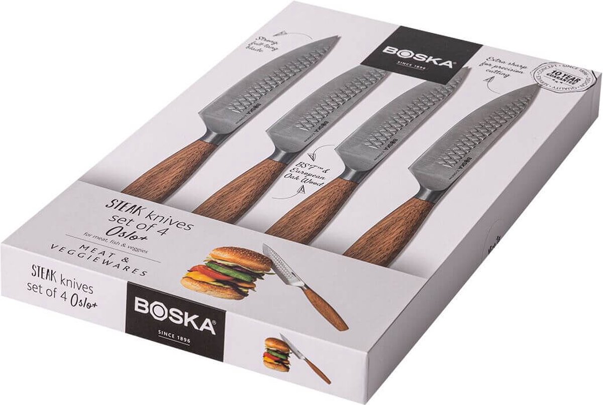 Couteaux à steak Oslo+, lot de 4, BOSKA Food Tools