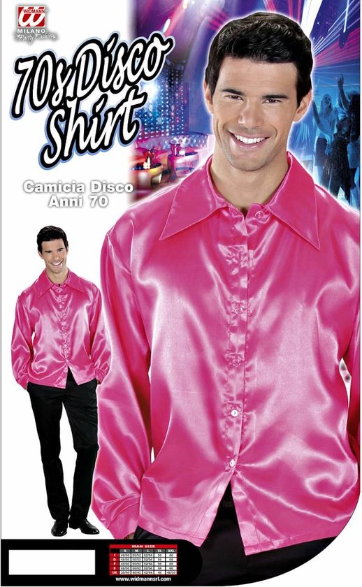 Roze satijnachtige overhemd voor heren - Volwassenen kostuums | bol.com
