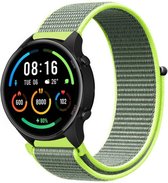 Strap-it Smartwatch bandje nylon - geschikt voor Xiaomi Mi Watch / Xiaomi Watch S1 / Watch S1 Pro / Watch 2 Pro - Active - fluoriserend