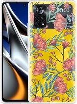 Xiaomi Poco X4 Pro Hoesje Poppy Roses - Designed by Cazy