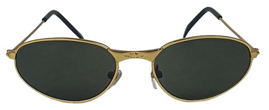 Zonnebril GOLDI - UV 400 - Zwart / Goud - Kinderbril - Ovaal Model -  Shades - Unisex