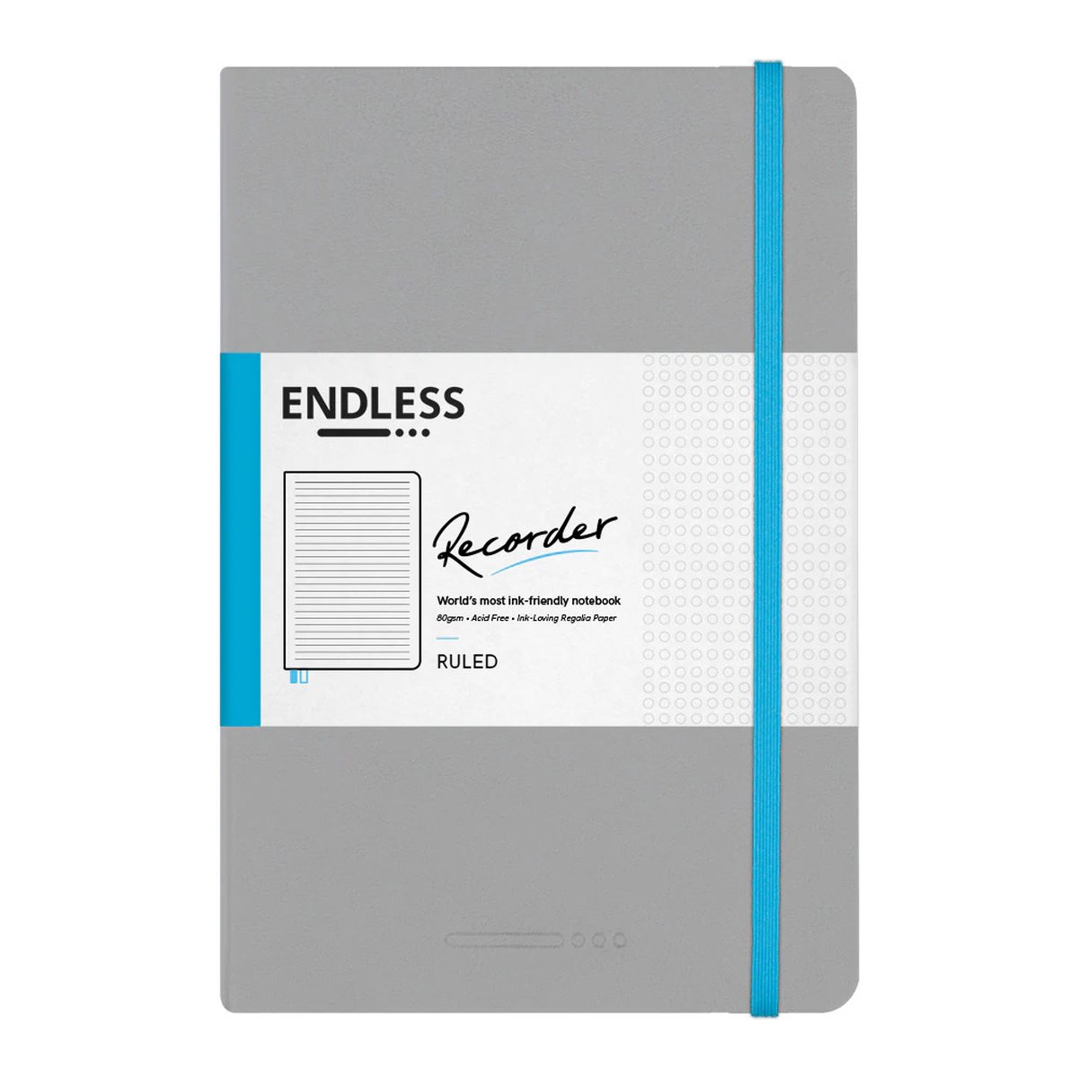 Endless Recorder Notebook Mountain Snow Regalia Paper - Ruled