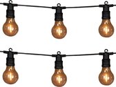 2x cordons lumineux d'éclairage de fête extérieur avec ampoules / ampoules 10 mètres - éclairage de jardin - éclairage d'ambiance LED