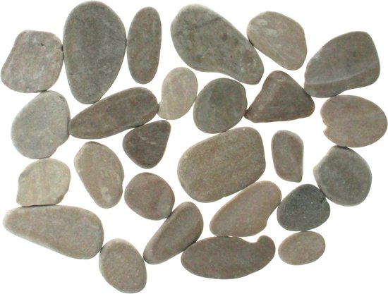 Happy Stone Schijfjes Licht - Stenen Schilderen - Kinderen - Volwassenen - 3-6 cm - Schilderbare Keien - Beach Pebbles