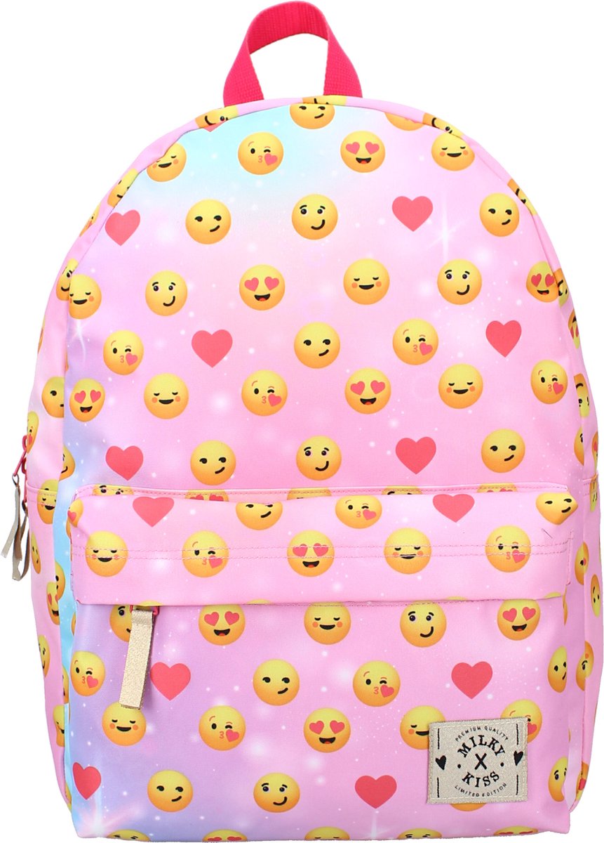 Milky Kiss Rise and Shine Rugzak - Schooltas meisje - Multi - Emojis - Milky Kiss