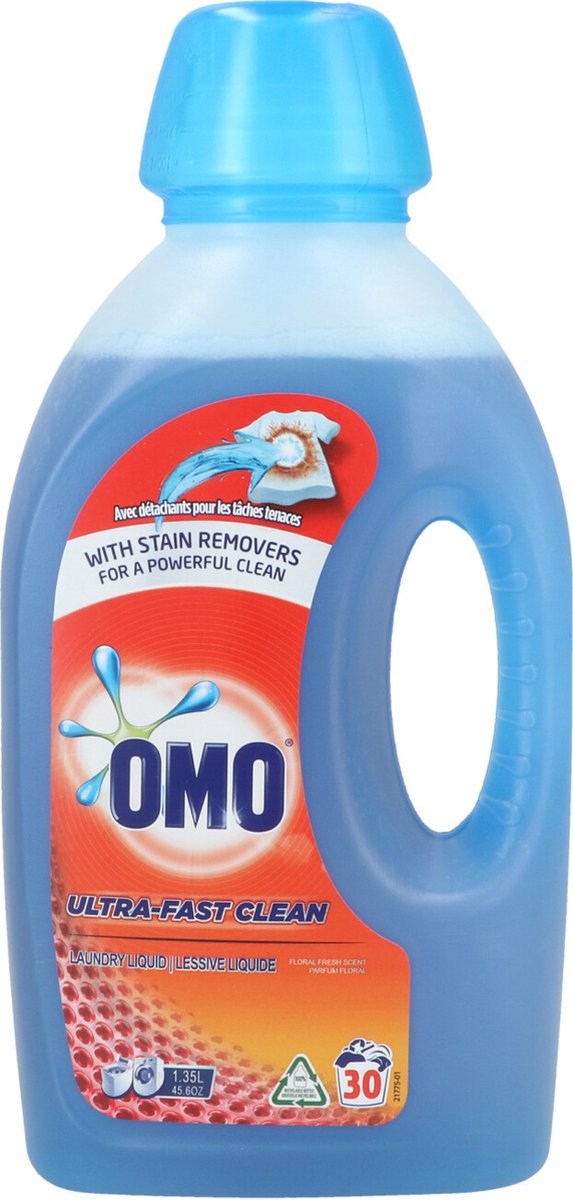 Omo Détergent Liquide Ultra Fast Clean - 110 Lavages 4.95L