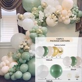 Balloon Arch Green - Paquet de 130 ballons - Baby Shower - Balloon Arch Anniversaire - Mariage - Décoration de retraite - Décoration de remise des diplômes - Pilier de Ballons
