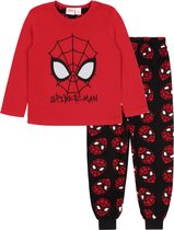 Zwart-rode tweedelige fleece pyjama voor jongens - SPIDER MAN Marvel / 92