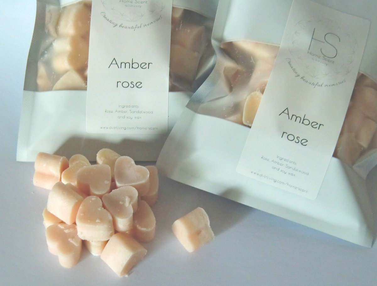 HomeScent Amber Rose losse waxmelts