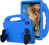 Tablet hoes geschikt voor Huawei MatePad 10.4 (2022/2020) - Schokbestendige case met handvat - Thumbs Kids Cover - Blauw