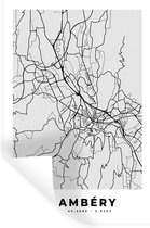 Stickers Stickers muraux - Plan de ville - France - Carte - Chambéry - Carte - 60x90 cm - Film adhésif