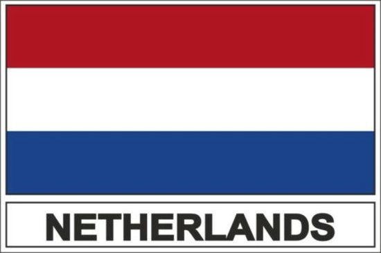 Afbeelding van Sticker auto & raamsticker Nederland vlag land code Nederland