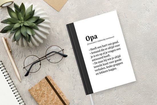 Ik heb het erkend Afkorten schuintrekken Notitieboek - Schrijfboek - Quotes - 'Opa' - Spreuken - Notitieboekje - A5  formaat -... | bol.com
