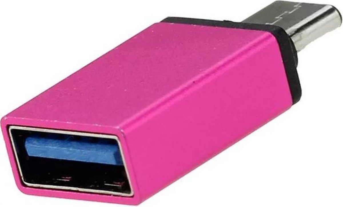 Premium USB-C naar USB-A 3.0 Converter Adapter 2 Stuks Roze | USB C naar USB A | Hub | Kabel | Computer Accessoires | Game PC | Laptop Hulpmiddel | Splitter