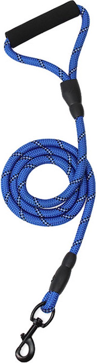 Hondenriem - Hond - Hondenlijn - Reflecterend - 150 cm - Blauw