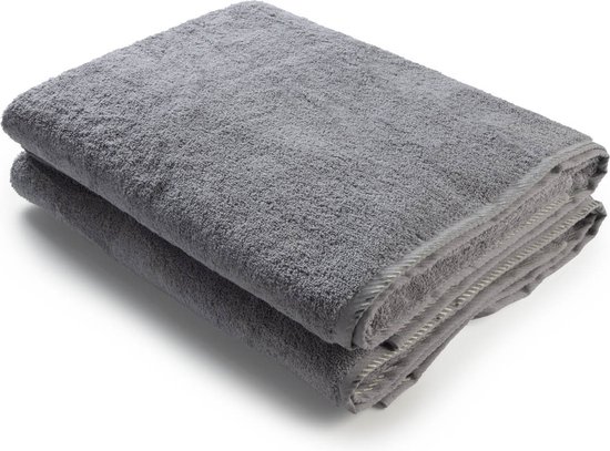 ARTG® Towelzz - AR036 - Douche - Badhanddoek - 100% katoen - 70 x 140 cm - Anthracite Grey - Set 2 stuks