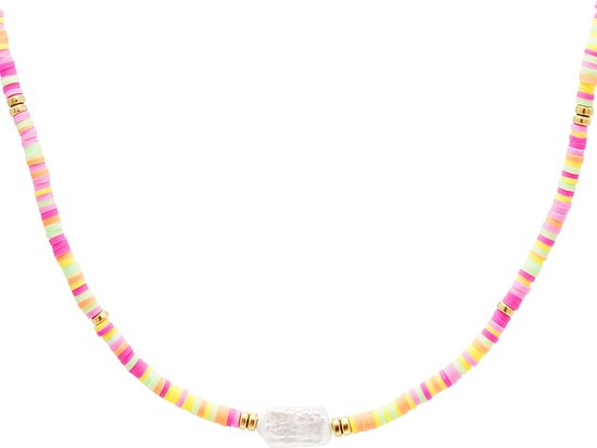 Ketting- Colourful pearls  - #summer collection