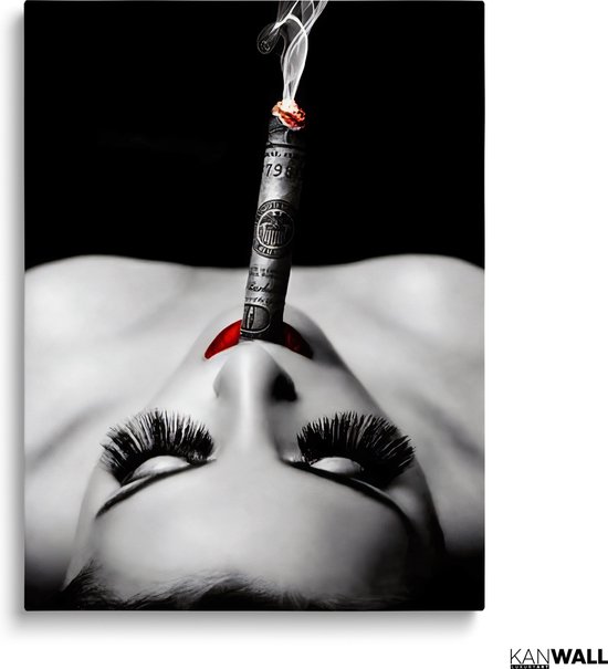 Peinture sur toile de Luxe Smokin' Hot | 40 x 60 | Salle de séjour | Chambre à coucher | Bureau | Musique | Design | Art | Moderne | ** 4 CM D'ÉPAISSEUR ! EFFET 3D**