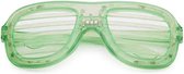 Freaky Glasses® - LED shutter bril basic - lichtgevende bril - LED brillen - Feestbril - Party - Festival - Rave - groen
