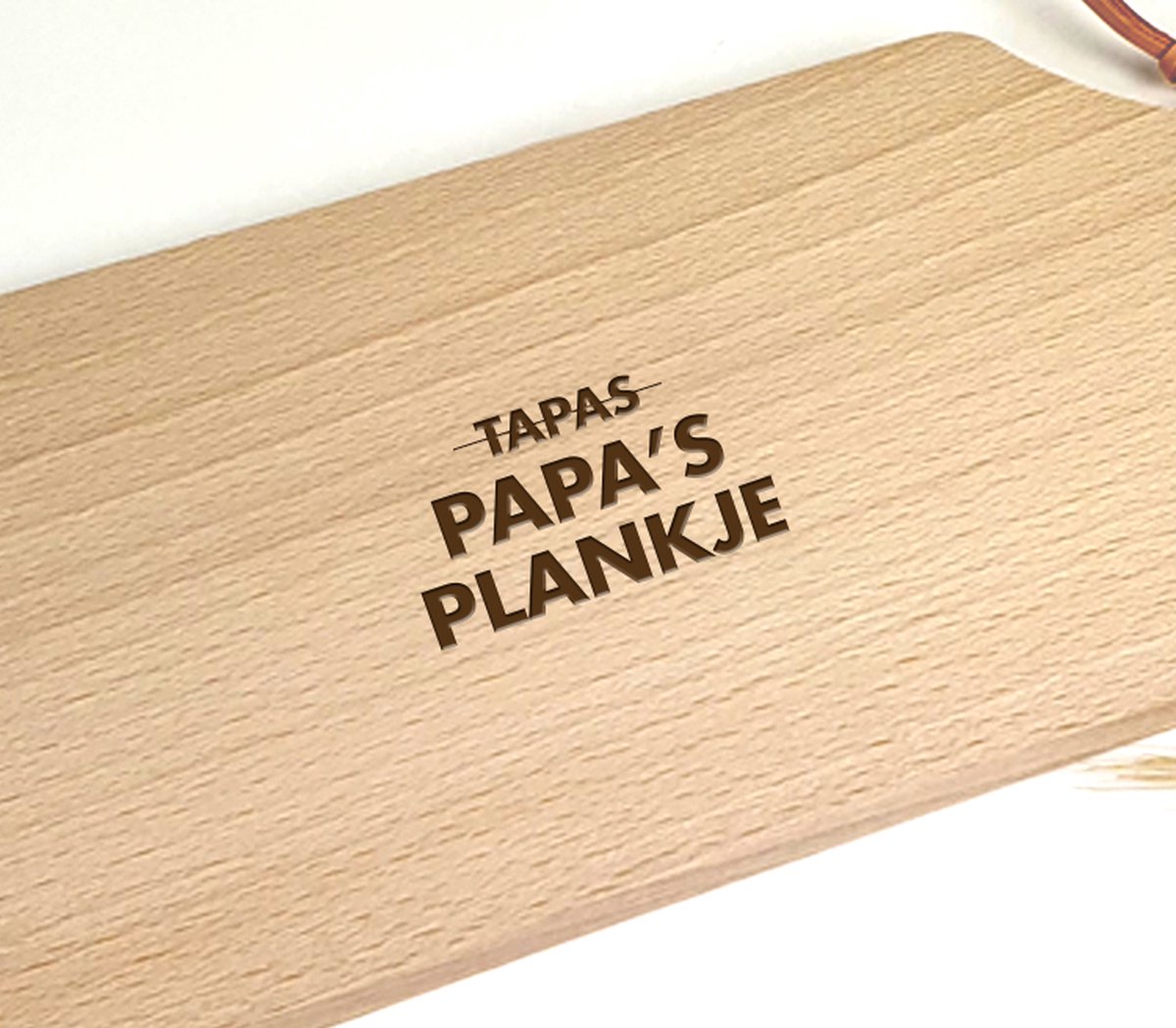 Tapasplankje hout - Serveerplankje - Vaderdagcadeau - Papa's plankje - 290 x 120 x 8 mm - Cadeau voor papa - Cadeau papa - Vaderdag - Serveerplank - Tapasplank - Cadeau vaderdag