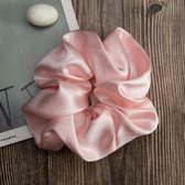 Premium Zijde Scrunchie - Silk Haarelastiek - Roze