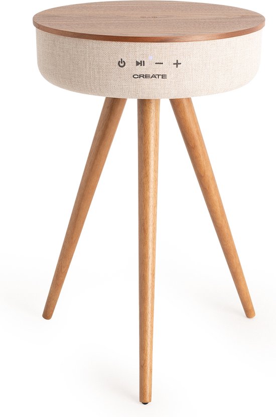 CREATE - Luidsprekertafel met 360º geluid, bluetooth en draadloos opladen - SPEAKER TABLE