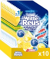 Witte Reus Kracht Actief Toiletblok - Citrus - WC Blokjes Voordeelverpakking - 10 Stuks