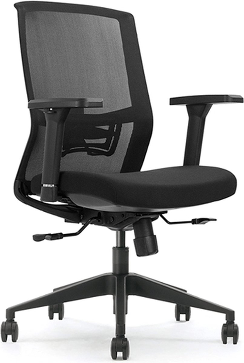 Bureaustoel Solid - NEN1335 - volledig verstelbaar - Ergonomische bureaustoel - Zwart
