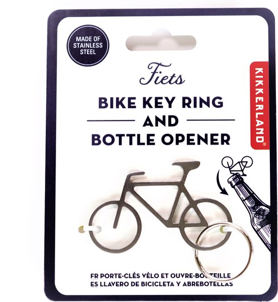 Gadget Man KEYU Flesopener Sleutelhanger Roestvrij Staal