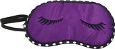 Slaapmasker paars - Comfort Slaapmasker- Rustmasker voor slapen - Vakantie accessoire slaapmasker- Nachtmasker zwart binnenkant donker