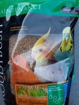 Roudybush compleet pelletvoer(Crumble)  voor kleine vogels zoals valk, grasparkiet ,agapornis, 1,25 kg