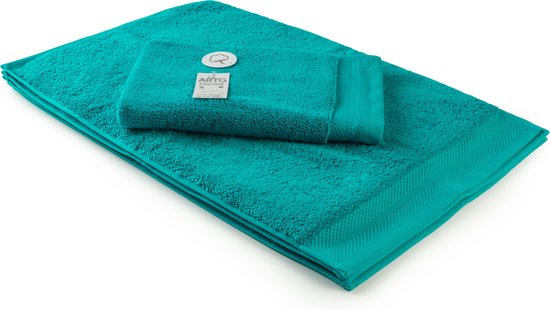 ARTG Towelzz® - DeLuxe - Gastenhanddoek - 40 x 60 cm - Petrol Blue - Deep Blue - 700 gram/m2 - Set 5 stuks