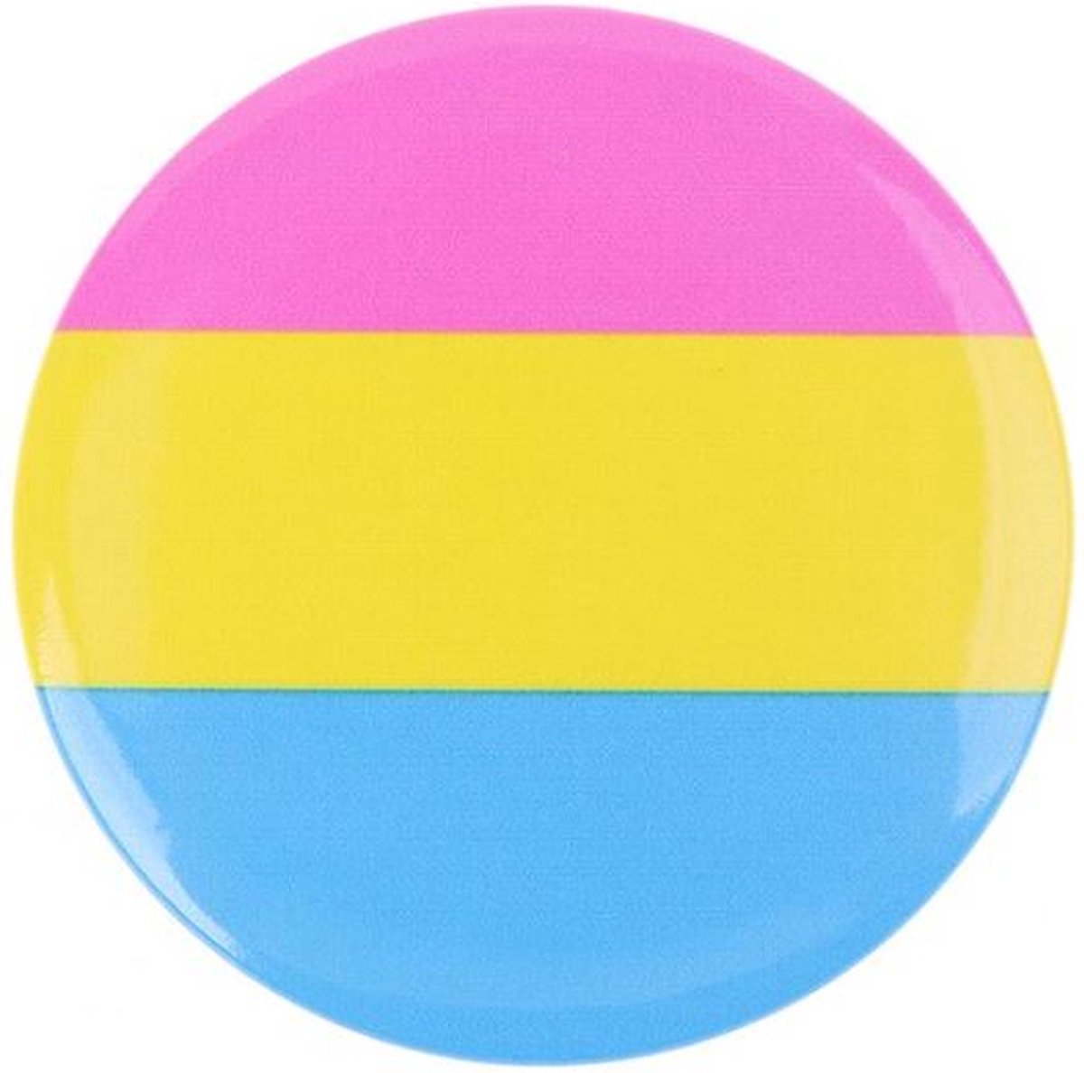 Pride Panseksueel Kledingspeld Rond - Gay Pride LGBTQ+ Pin - 1 stuks