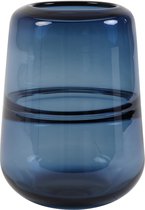 Vaas Ø13x18 ERMIDA glas blauw luster